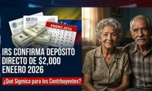 IRS Confirma Depósito Directo de $2,000 en Enero 2026, Qué Significa para los Contribuyentes