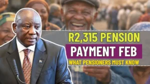 R2,315 Pension Payment February