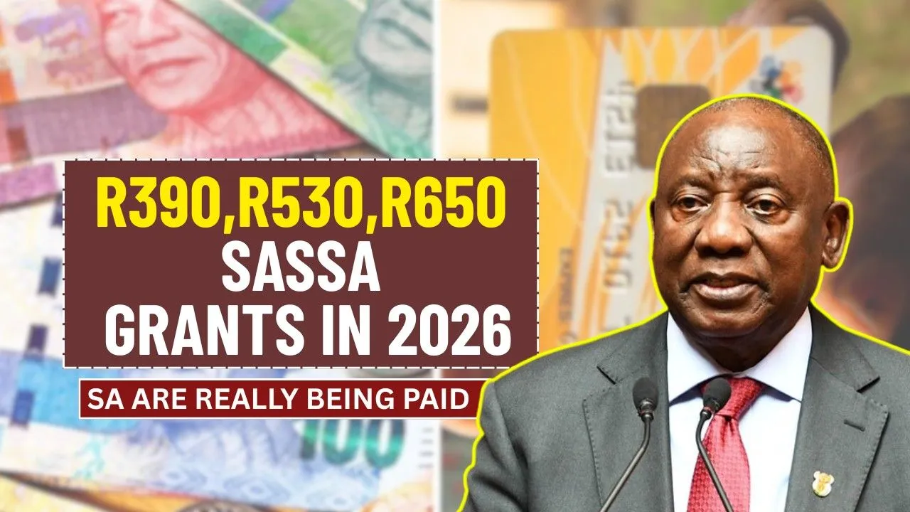 R390, R530, R650 SASSA Grants in 2026